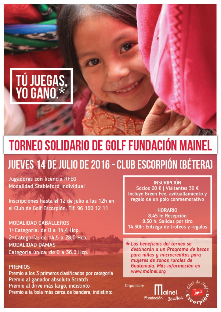 Torneo Solidario Golf Valencia 2016