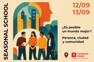 Cartel anunciador de la Seasonal School organizada desde el ámbito universitario y celebrada en la sede de Mainel los días 12 y 13 de septiembre de 2025.