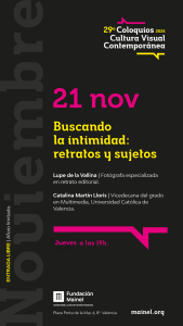 29 Coloquios Cultura Visual Contemporanea