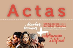 Portada de las actas del VIII Congreso sobre Derechos Humanos: Derechos Humanos e Inteligencia Artificial