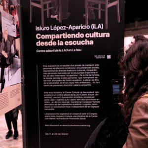 Foto de la exposición "Compartiendo cultura desde la escucha", en el marco del VII Congreso sobre Derechos Humanos y Cultura