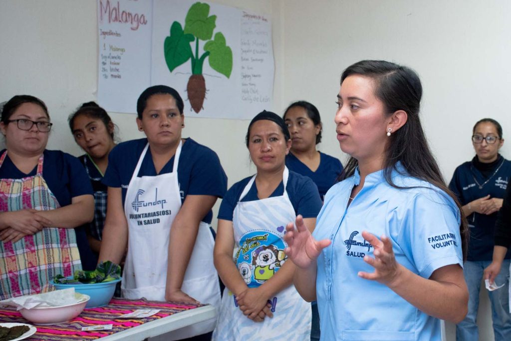 Taller de recetas dentro del proyecto Fortalecimiento de las estructuras de salud comunitarias para la prevención de enfermedades prevalentes en población vulnerable de dos municipios de Retalhuleu, desarrollado por Mainel junto a FUNDAP, con el apoyo financiero de la Diputación Provincial de Zaragoza