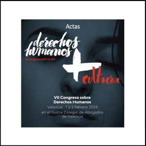 Portada de las actas del VII Congreso sobre Derechos Humanos y Cultura, celebrado en Valencia en 2024